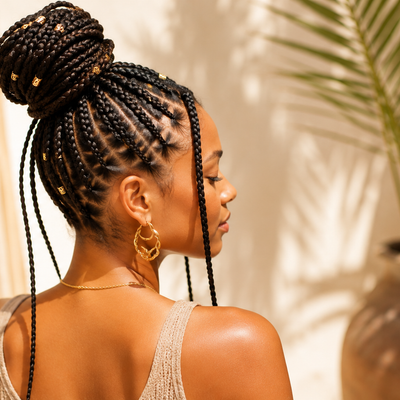 Tresses et nattes africaines : idéales en cas de forte chaleur