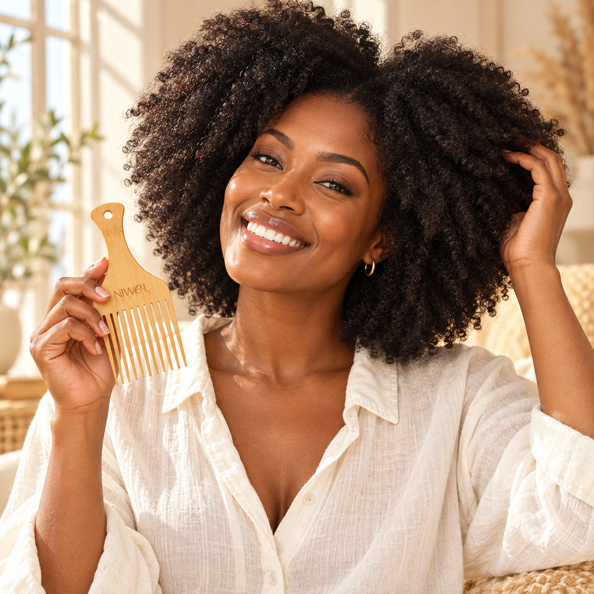 Peigne Volume en bambou