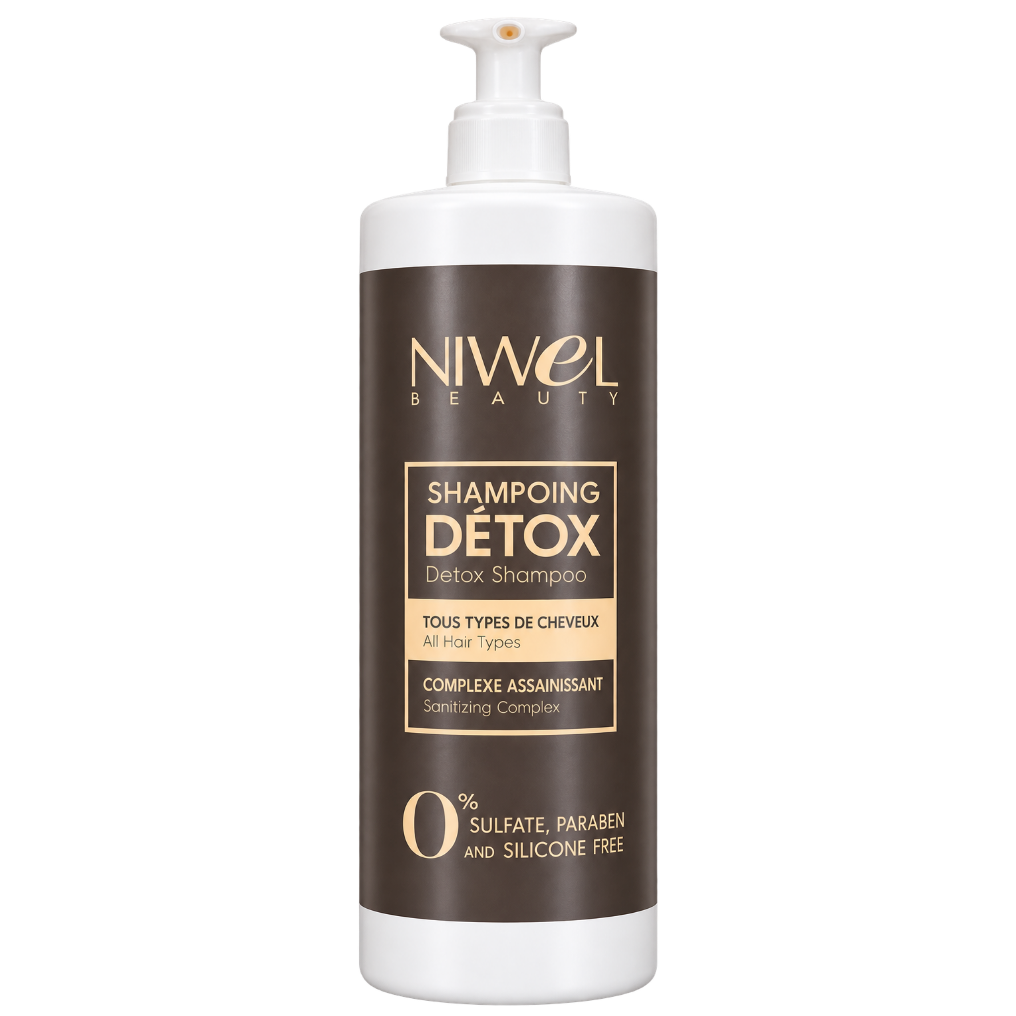 Shampoing détoxifiant format un litre pour purifier les cheveux avant chaque nouvelle routine 