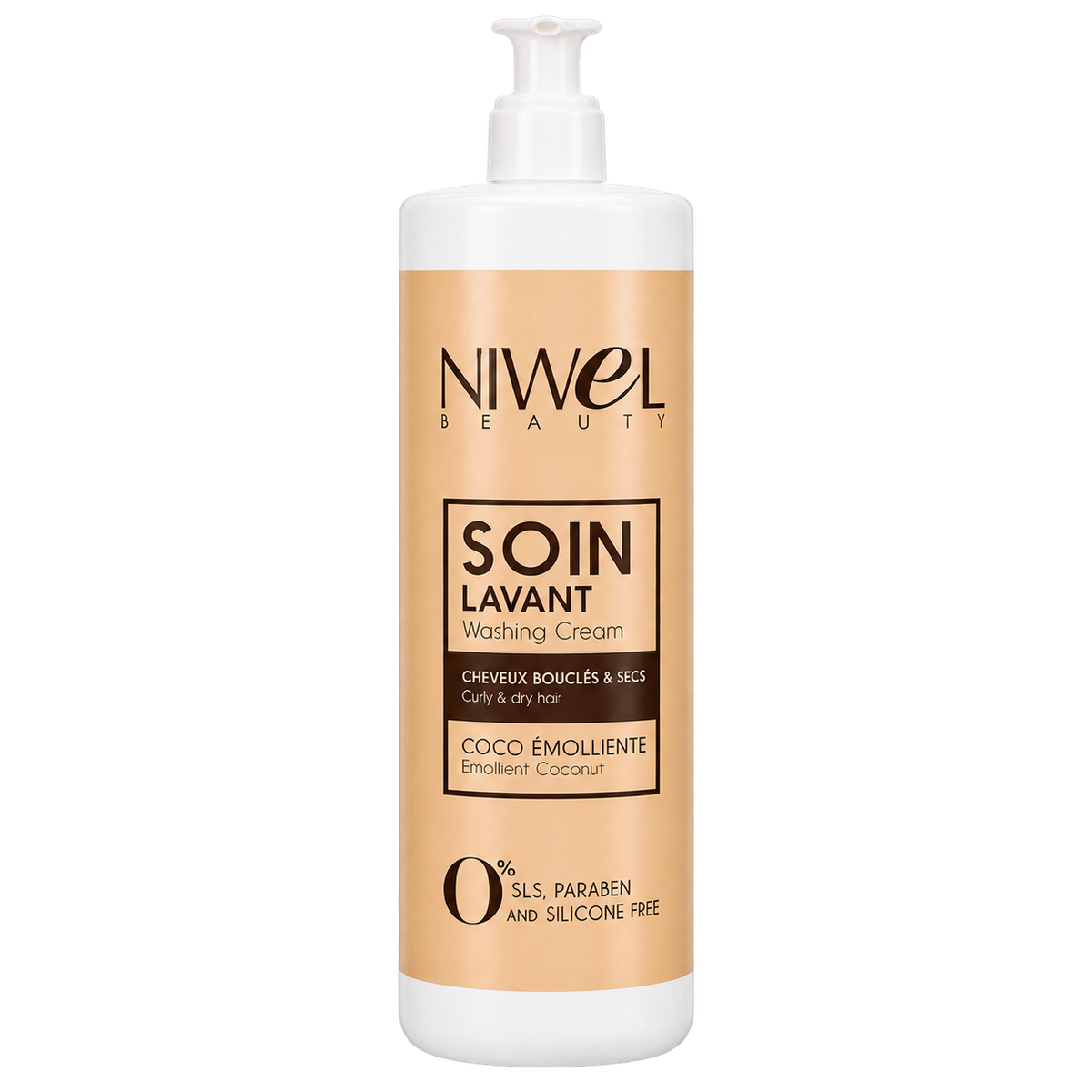 Shampoing crème format 1L dédiés aux cheveux bouclés et ondulés enrichi en coco 