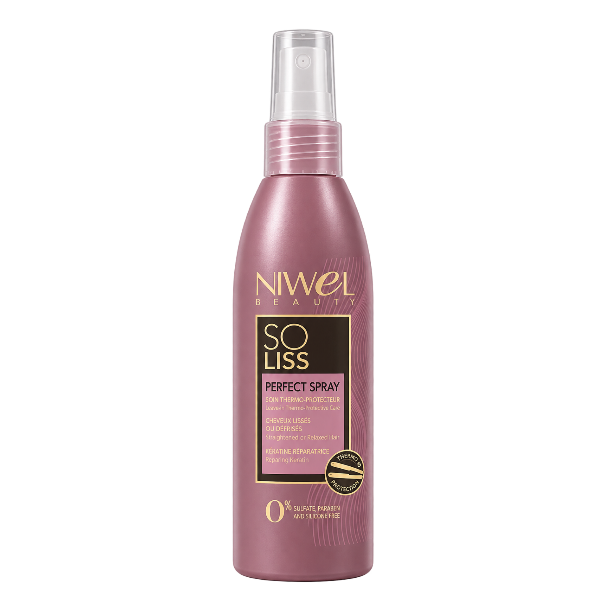 Spray protecteur de chaleur pour tous types de cheveux