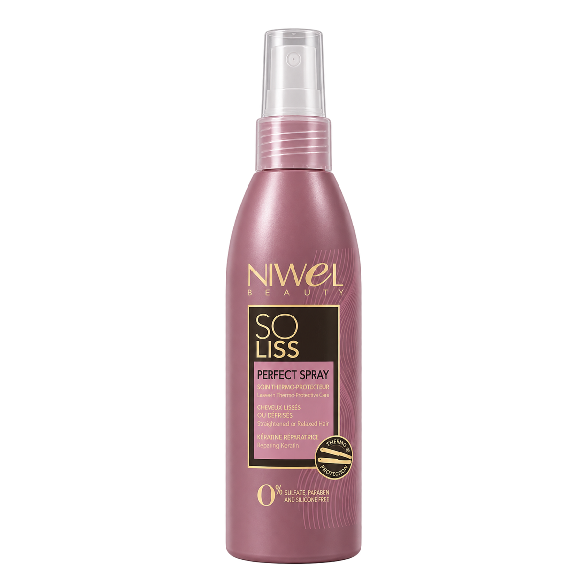 Spray protecteur de chaleur pour tous types de cheveux
