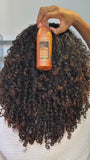 Vidéo routine cheveux frisés et crépus avec utilisation produits (format 1L)